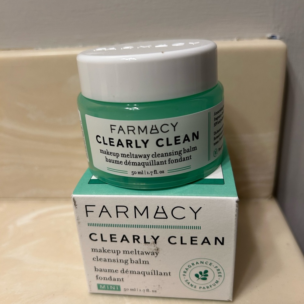 Farmacy Clearly Clean Fragrance Free Cleansing Balm NIB.